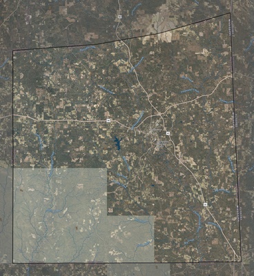 Wayne County MS USGS imagery and topo map