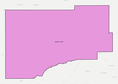 Webster County MS school district boundaries map