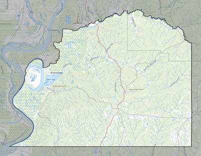 Wilkinson County MS USGS topo map