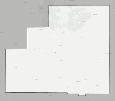 Winston County MS county basemap context