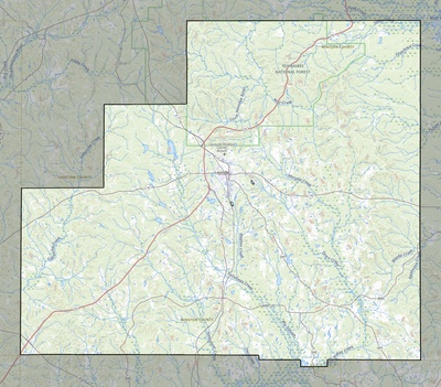 Winston County MS USGS topo map