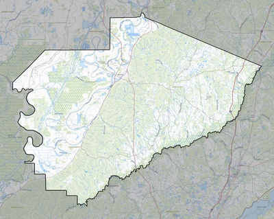 Yazoo County MS USGS topo map