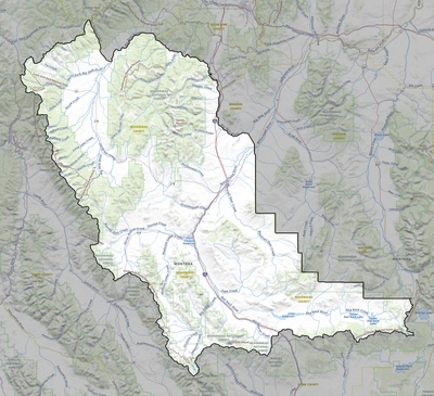Beaverhead County MT USGS topo map