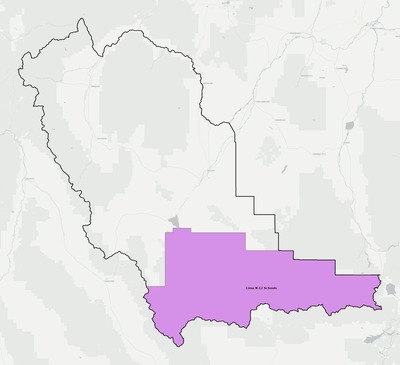 Beaverhead County MT school district boundaries map