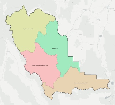 Beaverhead County MT townships and subdivisions map