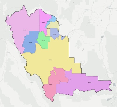 Beaverhead County MT ZIP code boundaries map