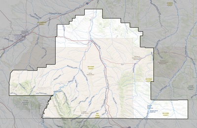 Big Horn County MT USGS topo map