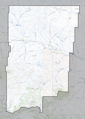 Blaine County MT USGS topo map