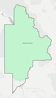 Broadwater County MT school district boundaries map