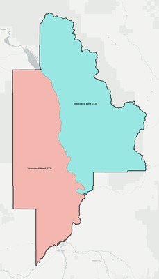 Broadwater County MT townships and subdivisions map