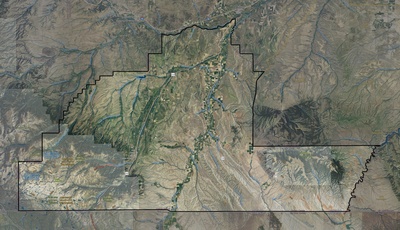 Carbon County MT USGS imagery and topo map