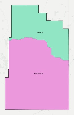 Carter County MT townships and subdivisions map