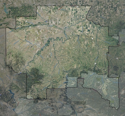 Cascade County MT USGS imagery and topo map