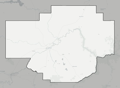 Chouteau County MT county basemap context