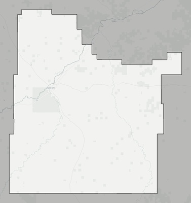 Custer County MT county basemap context
