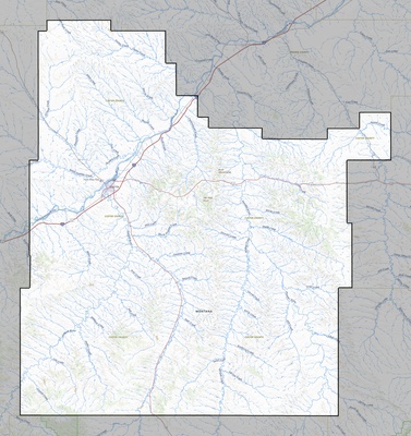 Custer County MT USGS topo map