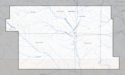 Daniels County MT USGS topo map