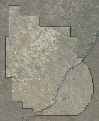 Dawson County MT USGS imagery and topo map