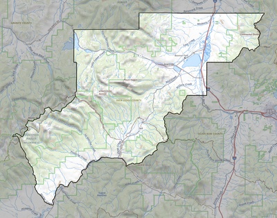 Deer Lodge County MT USGS topo map