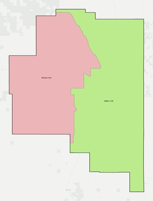 Fallon County MT townships and subdivisions map