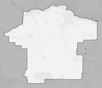 Fergus County MT county basemap context