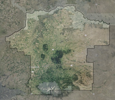 Fergus County MT USGS imagery and topo map