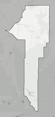 Gallatin County MT county basemap context