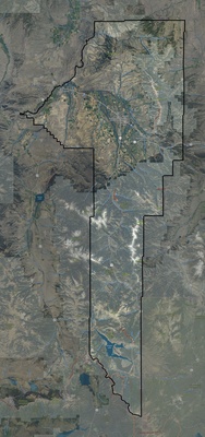 Gallatin County MT USGS imagery and topo map