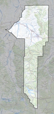 Gallatin County MT USGS topo map