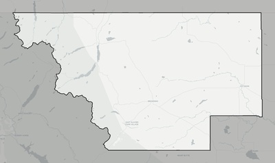 Glacier County MT county basemap context