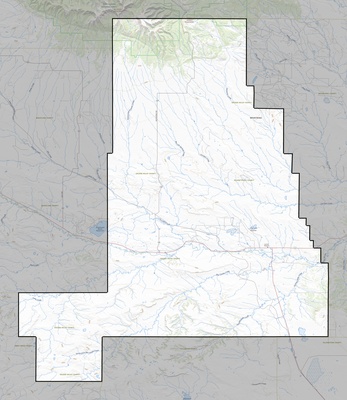 Golden Valley County MT USGS topo map