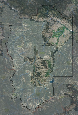 Granite County MT USGS imagery and topo map