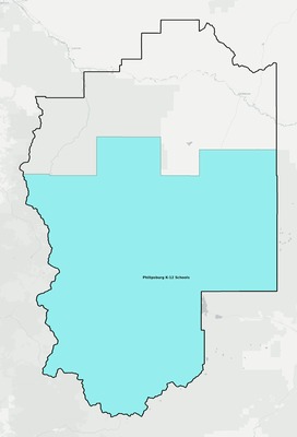 Granite County MT school district boundaries map