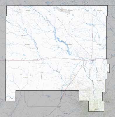 Hill County MT USGS topo map