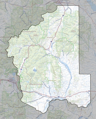 Jefferson County MT USGS topo map