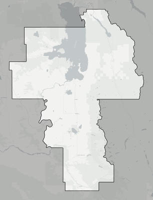 Lake County MT county basemap context