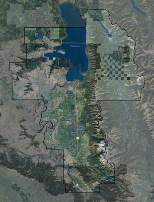 Lake County MT USGS imagery and topo map