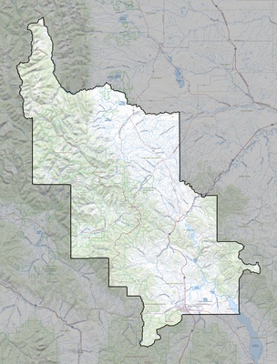 Lewis and Clark County MT USGS topo map