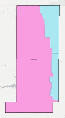 Liberty County MT townships and subdivisions map