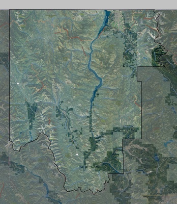 Lincoln County MT USGS imagery and topo map