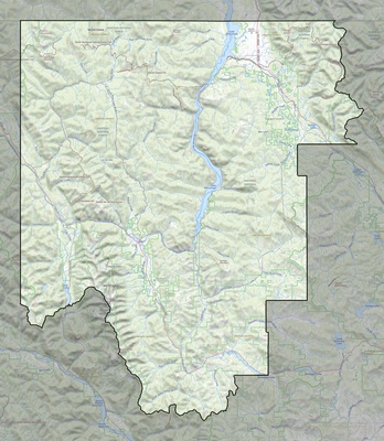Lincoln County MT USGS topo map