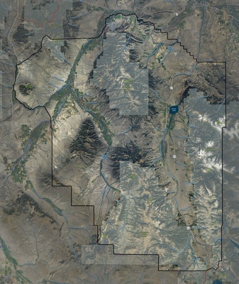 Madison County MT USGS imagery and topo map