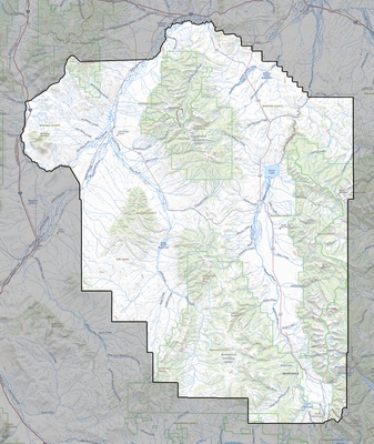 Madison County MT USGS topo map