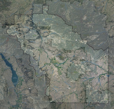 Meagher County MT USGS imagery and topo map