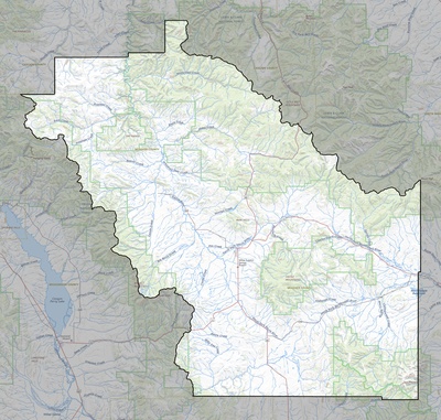 Meagher County MT USGS topo map