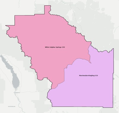 Meagher County MT townships and subdivisions map