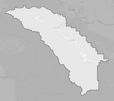 Mineral County MT county basemap context