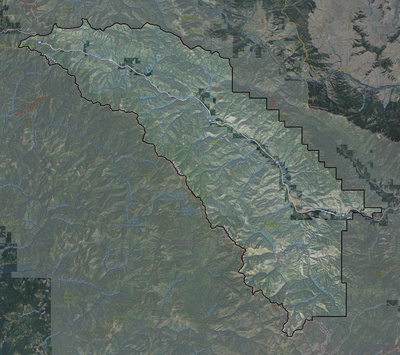Mineral County MT USGS imagery and topo map