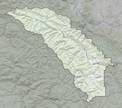 Mineral County MT USGS topo map
