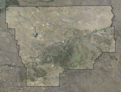 Musselshell County MT USGS imagery and topo map